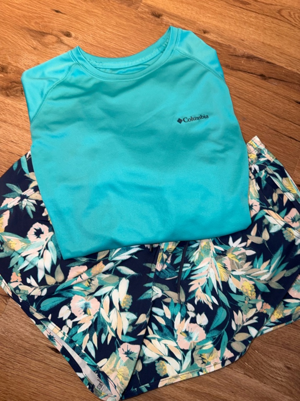 Columbia Teal Active short set xl/L
